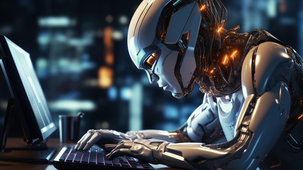 close-up-anthropomorphic-robot-working-computer_23-2150865895.jpg